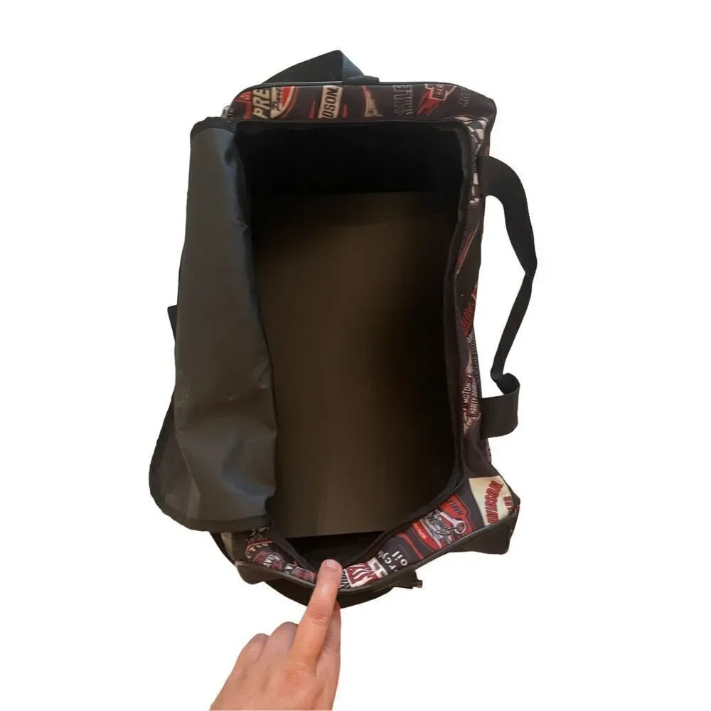 Harley Davidson Unisex Adjustable Strap Motorcycle Logos Travel Duffle Bag